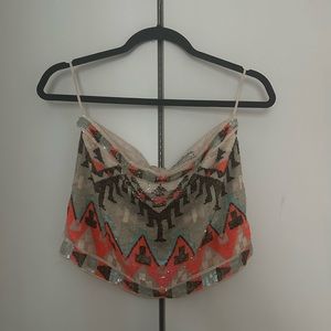 ALL SAINTS sequin skirt. Vintage pattern, pristine condition: